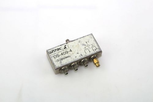 ANZAC DS-409-4, POWER DIVIDER, 4 WAY 10MHz - 2GHz, LOW LOSS USED