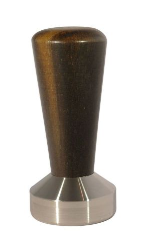 Espresso Tamper 41mm Flat Ebony Wood Stainless Steel Tamping