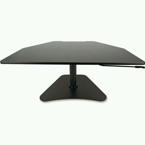 New victor dc200 high rise adjustable stand-up desk converter black for sale