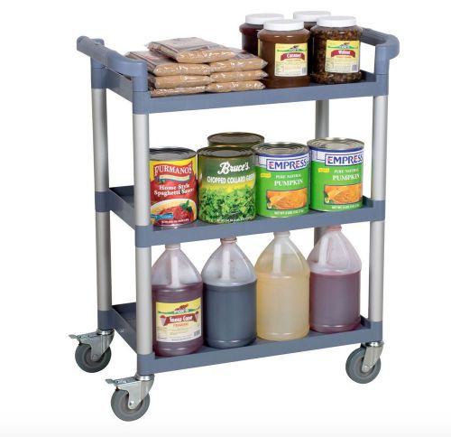 Three Shelf Utility Cart / Bus Cart 32&#034; x 16&#034; x 38&#034;  FAST SHIPPING !!  NEW