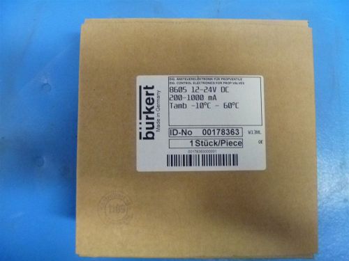 Burkert 8605 - Control electronics for solenoid control valves - New in Factory