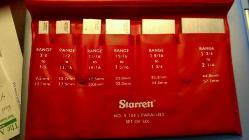 Starrett S154LZ Adjustable Parallel Set