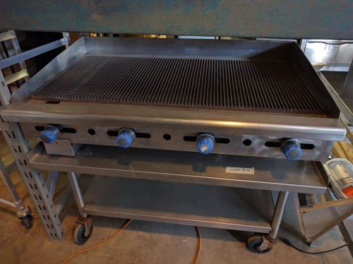 48&#034; gas griddle, imperial igg-48 with stainless equipment stand for sale