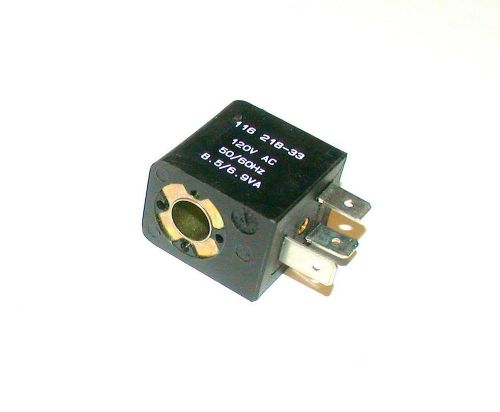 Aro fluid power  116 218-33   solenoid valve coil  120 vac 50/60 hz  8.5/6.9 va for sale