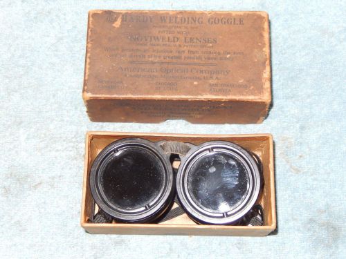 Vintage Antique 1916 Wellsworth Welding Goggles Old Motorcycle Steel Mill NOS!!?