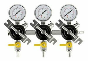 Kegco Secondary Regulator Triple Gauge