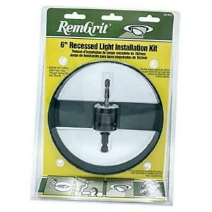 E0101682 6 -Inch Clamshelled RemGrit Carbide Grit Recessed Light Installation