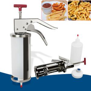 1L Manual Churro Filler Spanish Doughnut Donuts Filling Machine Stainless Steel