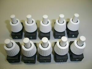 Druck-Einbau-Schalter  (H5....) 10 Stck 230 V, 2 A wei ,12 mm Halslnge