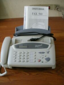 Brother FAX-560 Personal Plain Paper Fax Machine, Phone, Copier WITH MANUAL