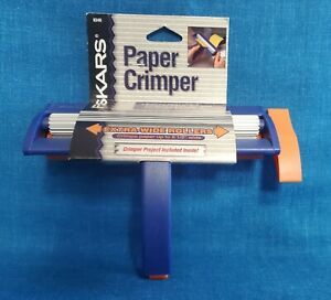 FISKARS ~ Paper Crimper Tool ~ #9340 ~ Extra Wide 6.5&#034; Rollers ~ NIP