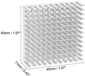 Silver Tone Aluminium Heat Diffuser Heat Sink Cooling Fin For Router CPU IC