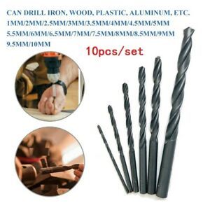 HSS HSS drill bit Drill bits Drill Bit 10pc/Set 2-8mm For Metal Precision