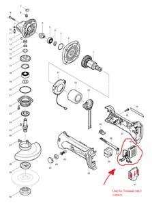 Makita Controller for BGA452 DGA452 DPJ180 XNJ01 XAG01 DJN161 DGD800  620243-4