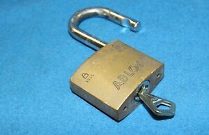 Abloy 3045 model padlock with 1 working key - Tested good