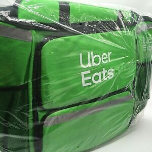Uber Eats Large Backpack with Double Expanding Pizza Pocket Doordash GrubHub bag