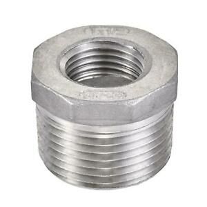 Reducer Hex Bushing 304 Stainless Steel 1NPT Male to 1/2NPT Female
