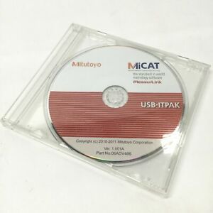 Mitutoyo USB-ITPAK Ver 1.001A Measurement Data Collection Input Tool Software CD