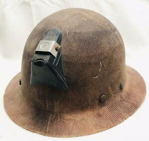 Vintage MSA Fiberglass Miners Skullguard Hard Hat Saftey Helmet
