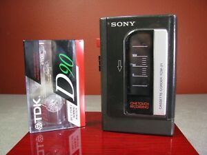 Vintage Sony Cassette-Corder Player TCM-21 AND Sealed TDK D90 Tape