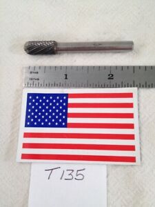 1 NEW FALCON / SGS 6 MM SHANK CARBIDE BURR. SC-2 DOUBLE CUT. USA MADE (T135)