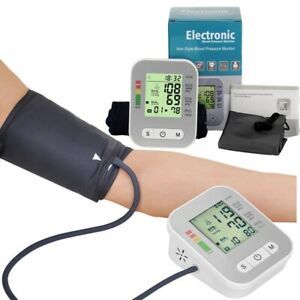 portable Automatic Digital Arm Blood Pressure Monitor Heart Beat Rate Pulse Mete