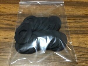 Rubber Washers Pack Of 50 ( 2 3/16” Across, 1 1/4” Hole, 1/16” Thick)