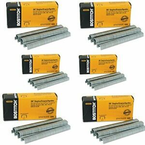 Bostitch B8 PowerCrown Premium Staples 1/4&#034; Leg Length 5000/Box 6box