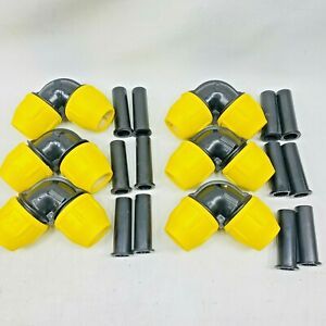 (6) HOME-FLEX 1 in. IPS DR 11 Underground Yellow Poly Gas Pipe 90-Degree Elbow