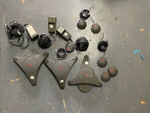 3 Polycoms with 6 Extended Microphone Modules