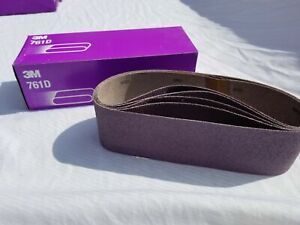 3M Sanding Cloth Belt 761D, 3 in x 24 50Y weight Film 81410 5 Belts