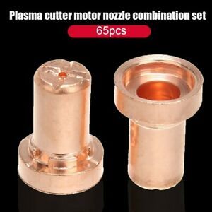 65pcs Plasma Cutter Tip Electrodes Nozzles Kit Consumable Replacement  SUP