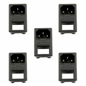 5PCS IEC320 C14 3 Pin Male Power Socket 10A 250V For Boat DIY AC-001B3,