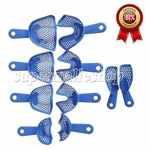 10pcs Plastic-Steel Dental Impression Trays Model Materials Super