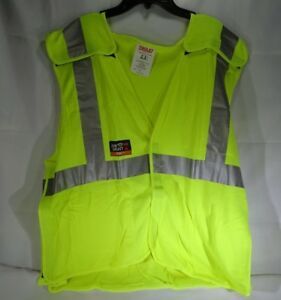 Tingley Yellow Green Flame Resistant Class 2 Breakaway Vest Size S-M V81522 T2