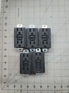 5 x 15 amp solid lack ground fault receptacle. New, never used