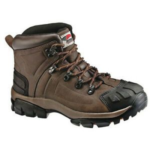 AVENGER SAFETY FOOTWEAR A7250 Boot,6&#034;,Brown FG,Leather,ST,EH,9M,PR