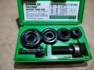 Greenlee 735BB Ball Bearing Knockout Punch Set