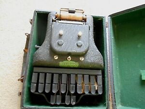 Vintage LaSalle Master Model Four Stenotype Machine in case
