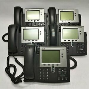 Lot of 5 Cisco 7942 IP Business Phones