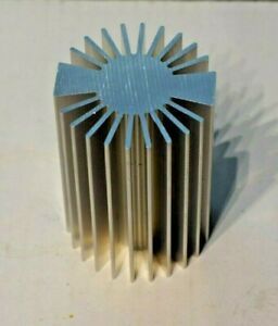 Aluminum Heat Sink 2&#034; Round - 2&#034; Round X 3&#034;