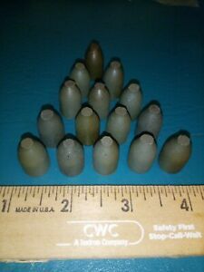 15 Cratex 15 C Grinding Cones: 1/2&#034; Max OD, 1/8&#034; ID, 7/8&#034; Length, Coarse