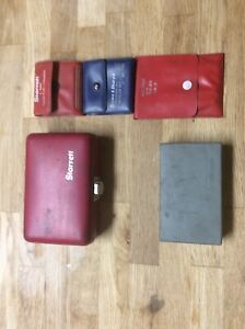Starrett 1-2-3 Blocks,2 Center Finders,Small Hole Gages and a Test Indicator