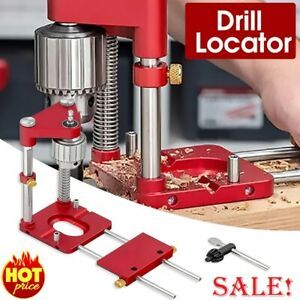 2021 Woodworking Drill Adjustable Punch Locator Alloy Steel Drill Template Guide
