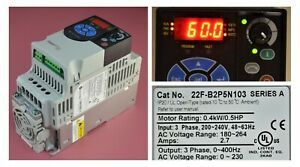 2012 Allen Bradley 22F-B2P5N103 Powerflex 4M 240 VAC  FRN 2.02 Clean Tested Good