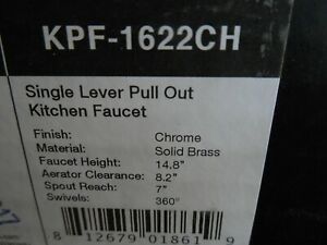 Brand New Kraus Kitchen Faucet # KPF-1622CH Pull Out Faucet