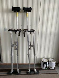 Dura-Stilts Durastilts 24&#034;-40&#034; Drywall Taping Mudding Painting Stilts