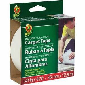 Duck 1.41 In. x 42 Ft. Indoor/Outdoor, Fiberglass Carpet Tape Pack of 6 286373