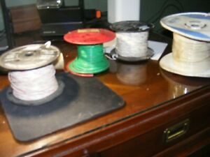 (20) spools of 18 ga and other ga electrical wire
