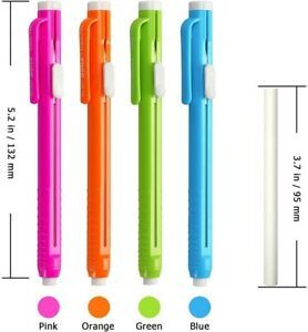Pen-Style Erasers Retractable Mechanical Eraser Pen